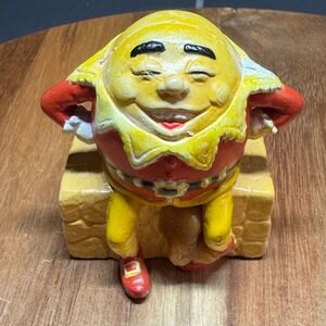 Vintage 1988 Funrise Humpty Dumpty Figurine Nursery Rhyme Toy Collectible 3 Inch